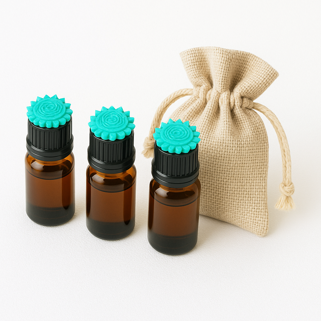 Ätherische Öle Set - Calm & Clear 100 % naturrein – Lavendel (entspannend) & Pfefferminze (erfrischend) für deine Routine.