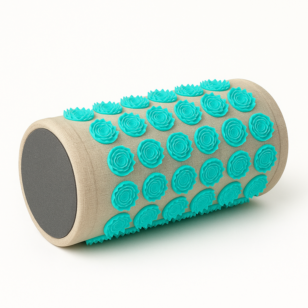 Lotus Dream Faszienrolle - Release Roller Mittelfeste Rolle zur myofaszialen Vorbereitung – verbessert die Wirkung der Akupressur.